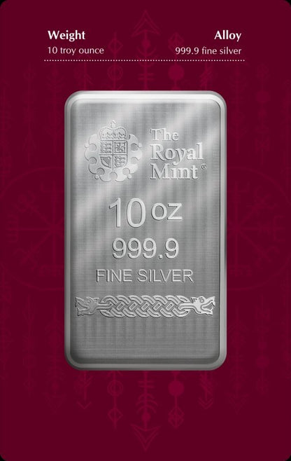 The Royal Mint and Germania Mint Norse Gods Loki Silver Bar (In Assay) - 10 oz