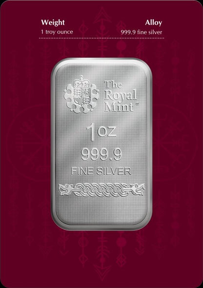 The Royal Mint and Germania Mint Norse Gods Loki Silver Bar (In Assay) - 1 oz