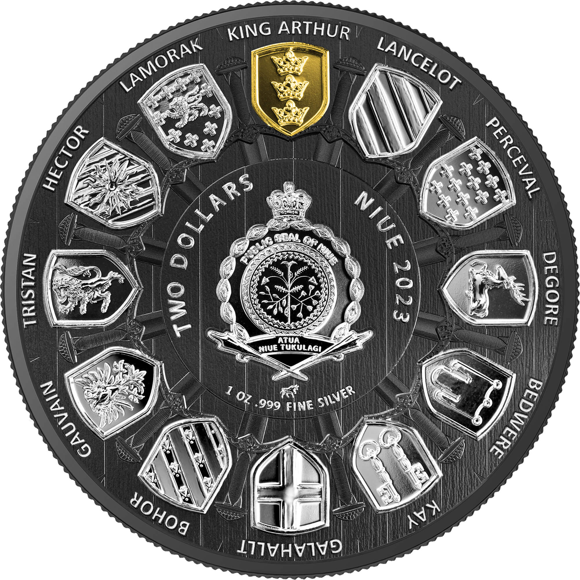 Niue - Camelot - Arthur Pendragon - Multimetal - 1 oz