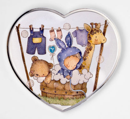 Cameroon - Baby Boy - New Born Heart series - 1 oz