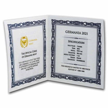 Germania - Silver Round Proof - 1 oz