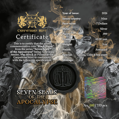 Niue - Seven Seals of the Apocalypse - Black Horse
