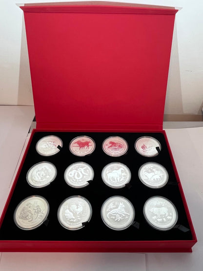 12 x 1 oz - Lunar Series II Complete 2008-2019