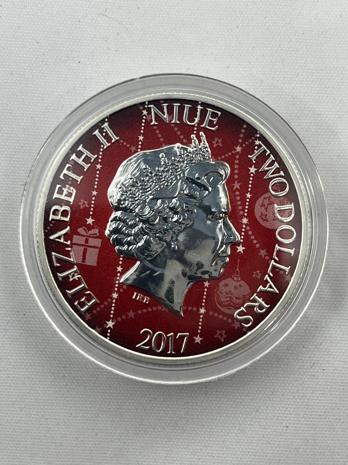 Mickey Mouse Steamboat Willie New Year Silver/Red 1 oz