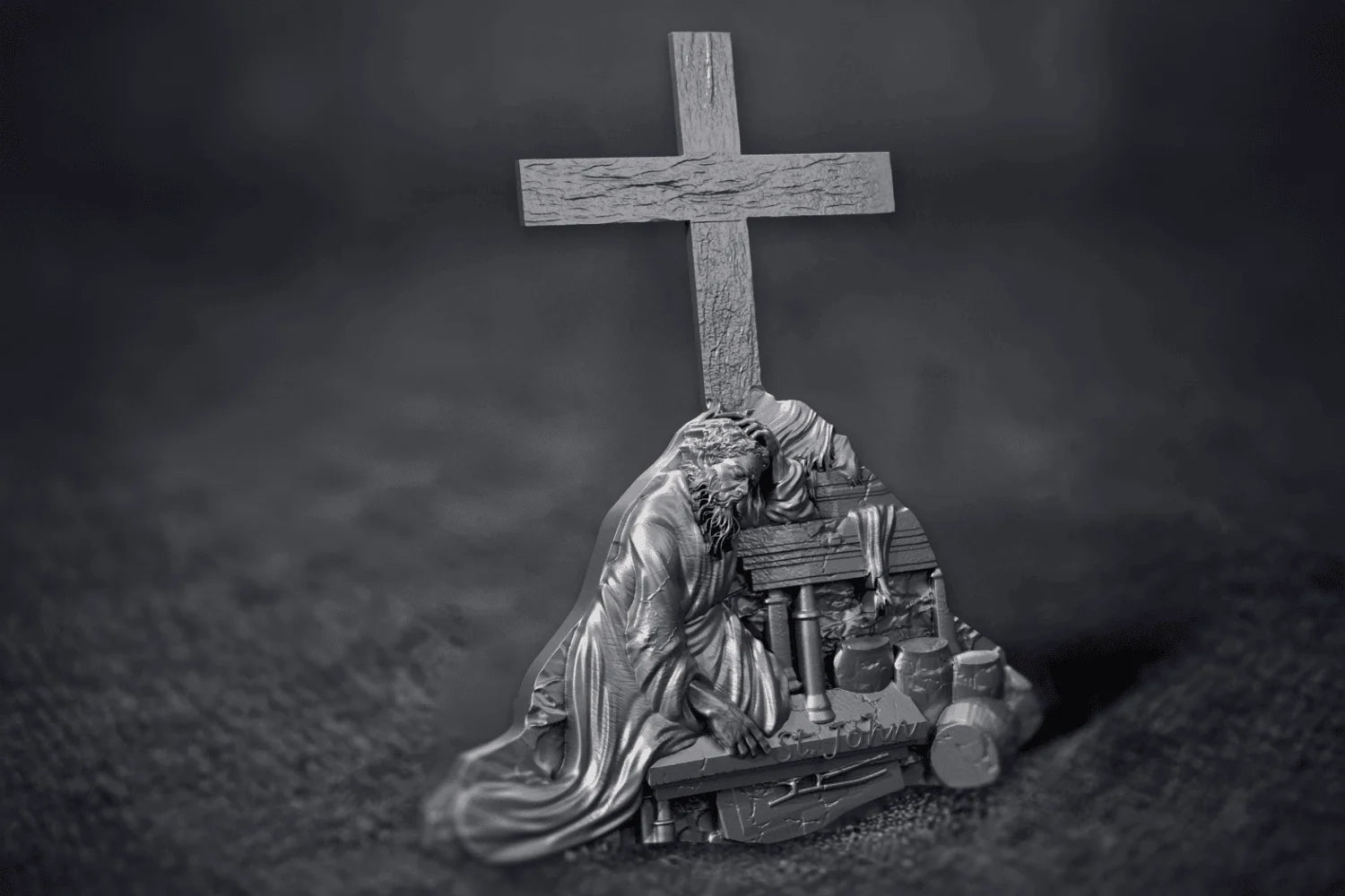 Cameroon - Saint John 12 Apostle Series ANTIQUED - 2 oz