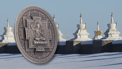 Mongolia - Archeology & Symbolism - Manjushri Mandala Antiqued