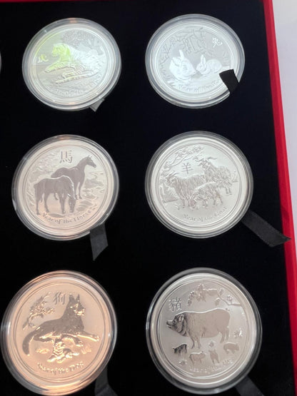 12 x 1 oz - Lunar Series II Complete 2008-2019