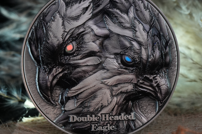 Cameroon - Double Headed Eagle Bi-Metal - 2 oz silver & 11,5 oz Copper