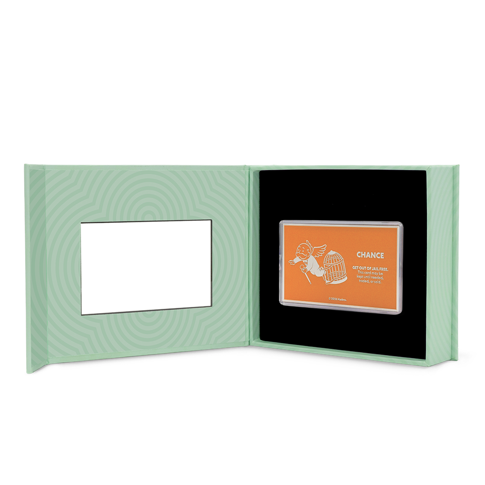 Niue - MONOPOLY - Chance Cards - Get out of Jail Free Card - 1 oz