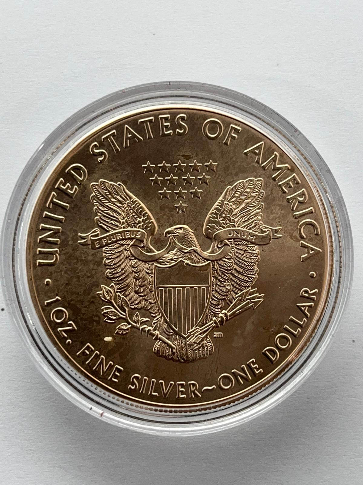 Astronomy Silver Eagle Tiger's Eye - 1 oz