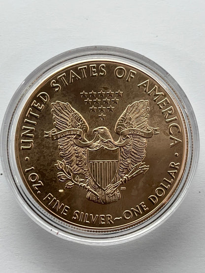 Astronomy Silver Eagle Tiger's Eye - 1 oz