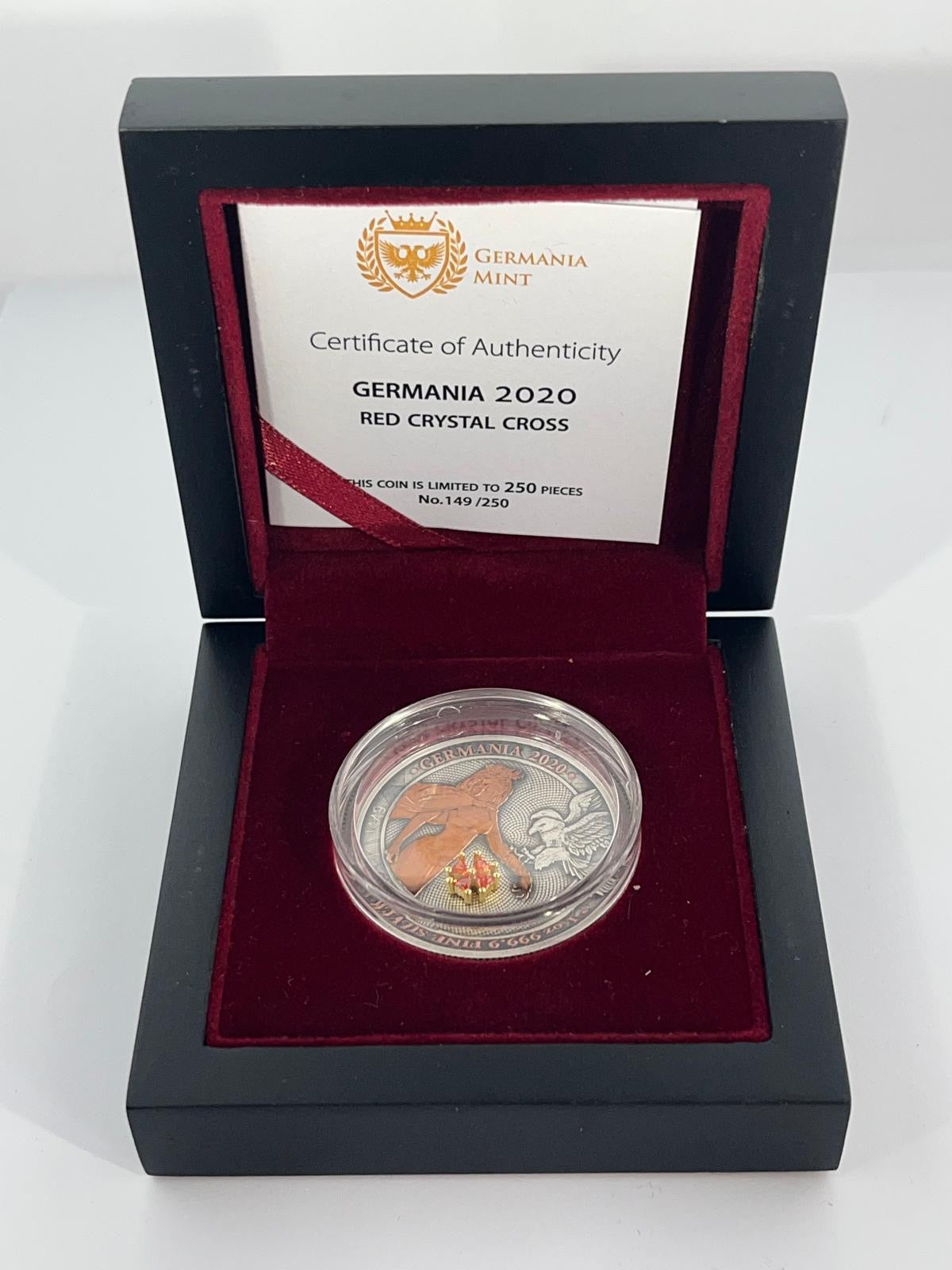 Allegories Cross Red Crystal Cross 1 oz