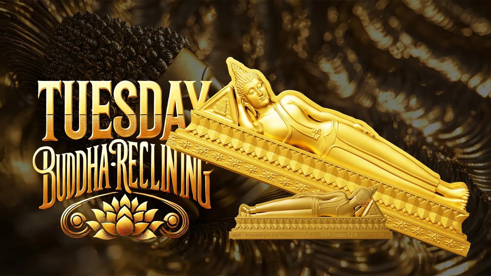 Chad -  7 Days Buddha SET in 8x 1 oz silver