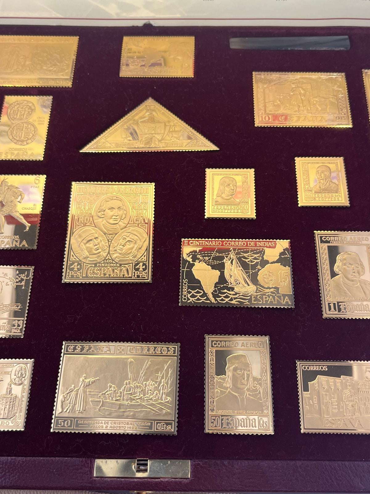 THE DISCOVERY OF THE AMERICAS COLLECTION 25 X 29 gr total 725 gr silver