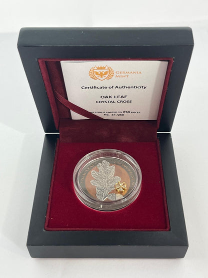 Oak Leaf Cross Crystal Cross 1 oz