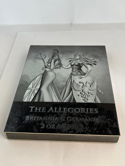 The Allegories Britannia &amp; Germania Red/Silver 2 oz