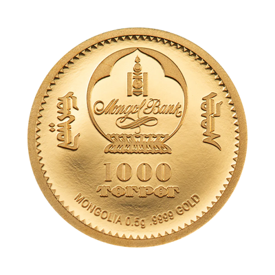 Mongolei - CHINGGIS KHAAN Gold - 0,5 g
