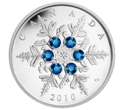 Snowflake - Swarovski Blue Crystal 1 oz