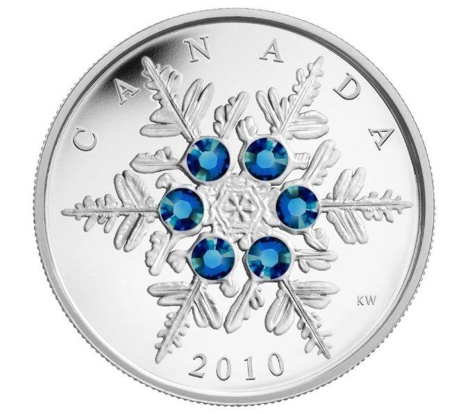 Snowflake - Swarovski Blue Crystal 1 oz