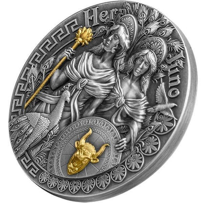 Hera and Juno - Antique Finish Gilded 2 oz