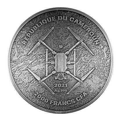 Barcelona Labyrinth - From Drone Eye View - Antique Finish 2 oz