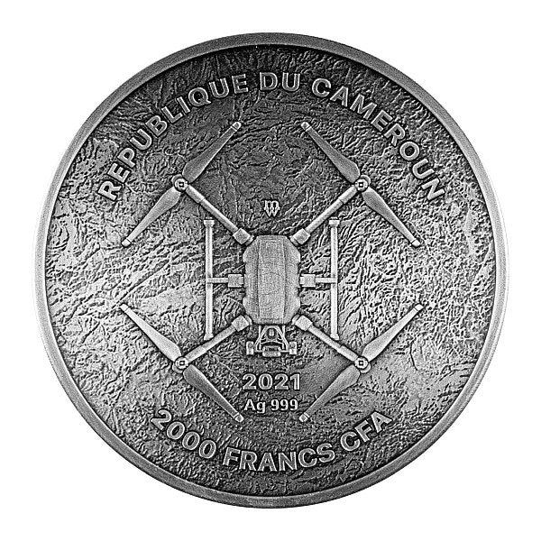 Barcelona Labyrinth - From Drone Eye View - Antique Finish 2 oz