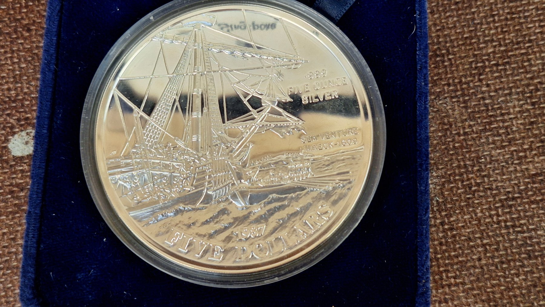 Sea Venture Wreck 1609 - Queen Elizabeth II 5 oz