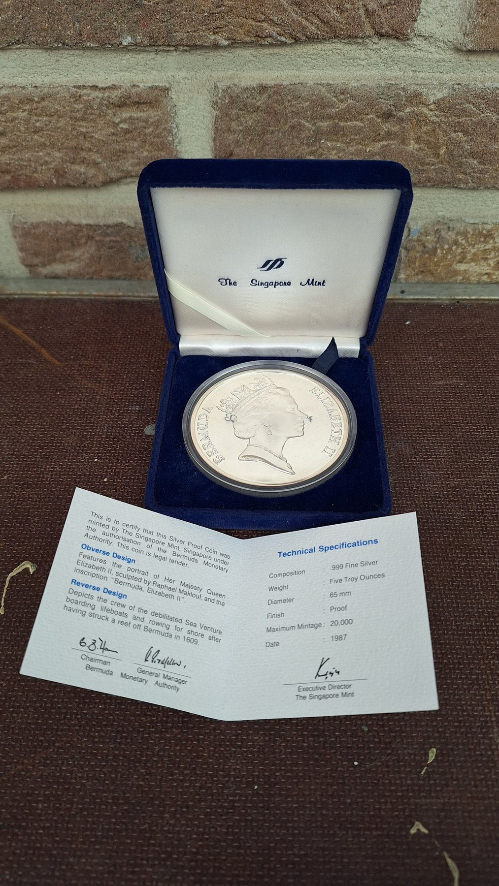Sea Venture Wreck 1609 - Queen Elizabeth II 5 oz