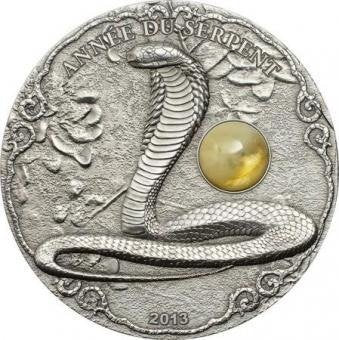 Togo. 1500 Francs 2013 Lunar Snake