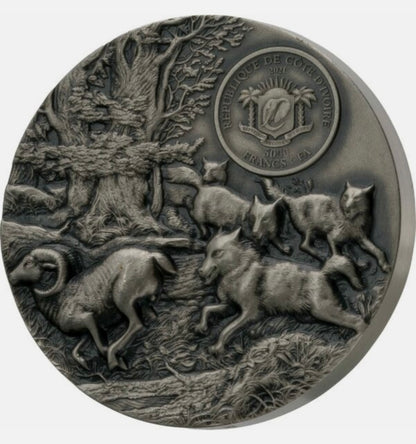 Predators - Wolf (High Relief) 3 oz