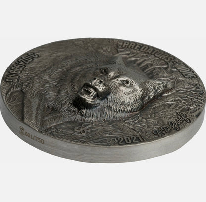 Predators - Wolf (High Relief) 3 oz