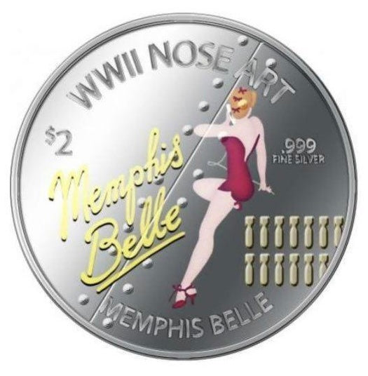 WWII Nose Art - 3-Coin Set 3 x 1 oz