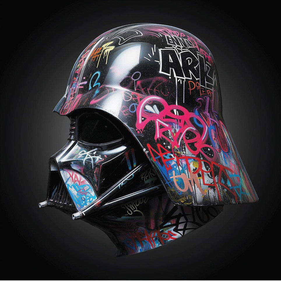 Darth Vader Vandalized Helmet - SKE