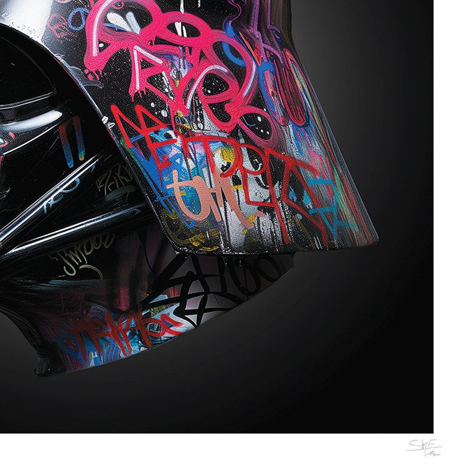 Darth Vader Vandalized Helmet - SKE