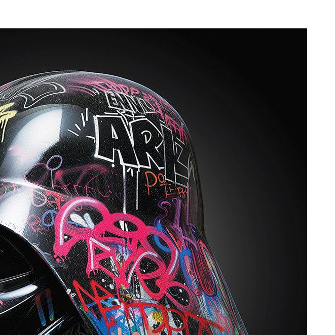 Darth Vader Vandalized Helmet - SKE