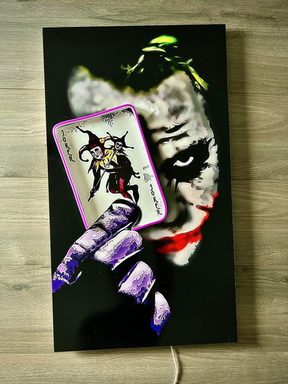 Joker Card VF LED Wall Art - LED Mansion