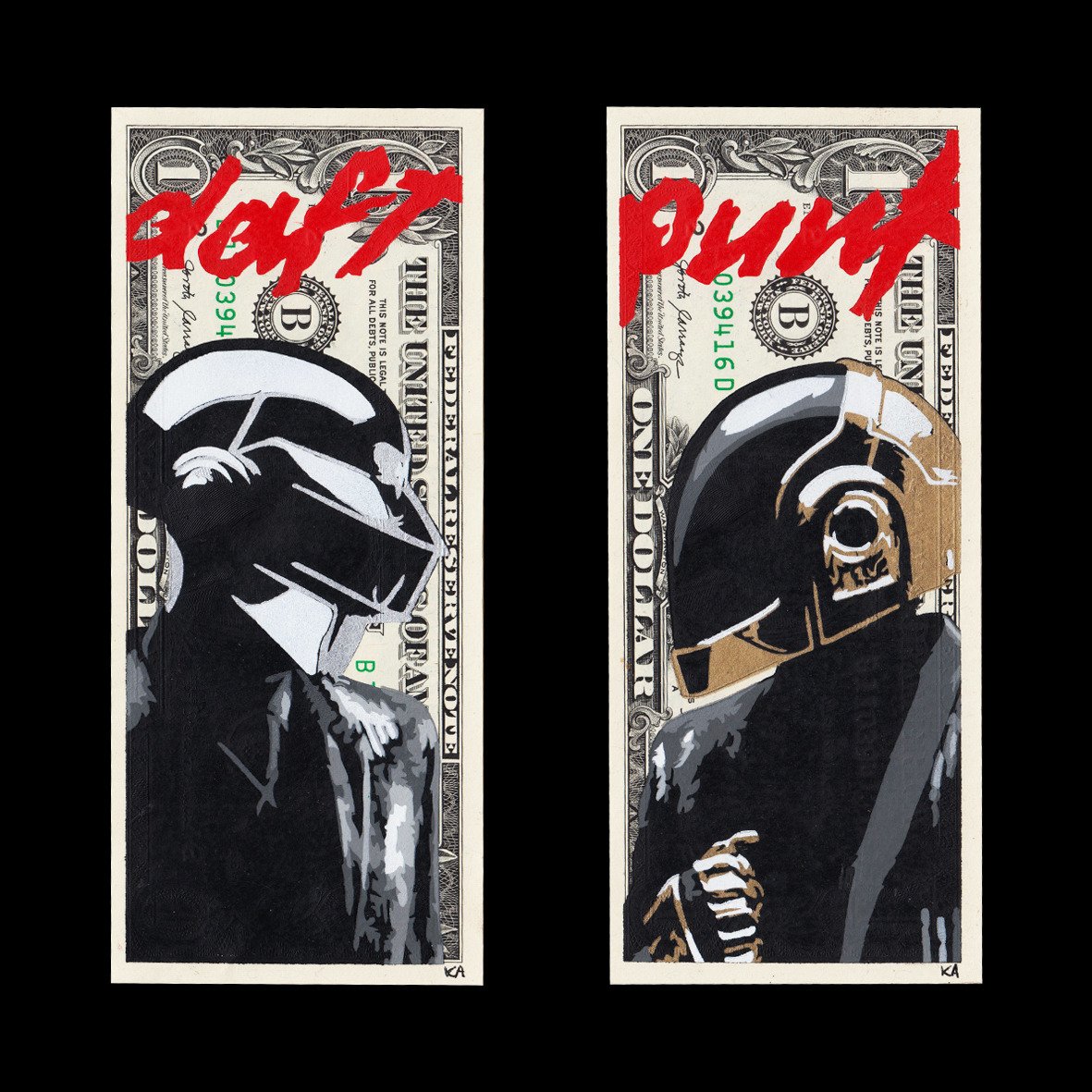 Daft Punk Silver Gold - The Castle