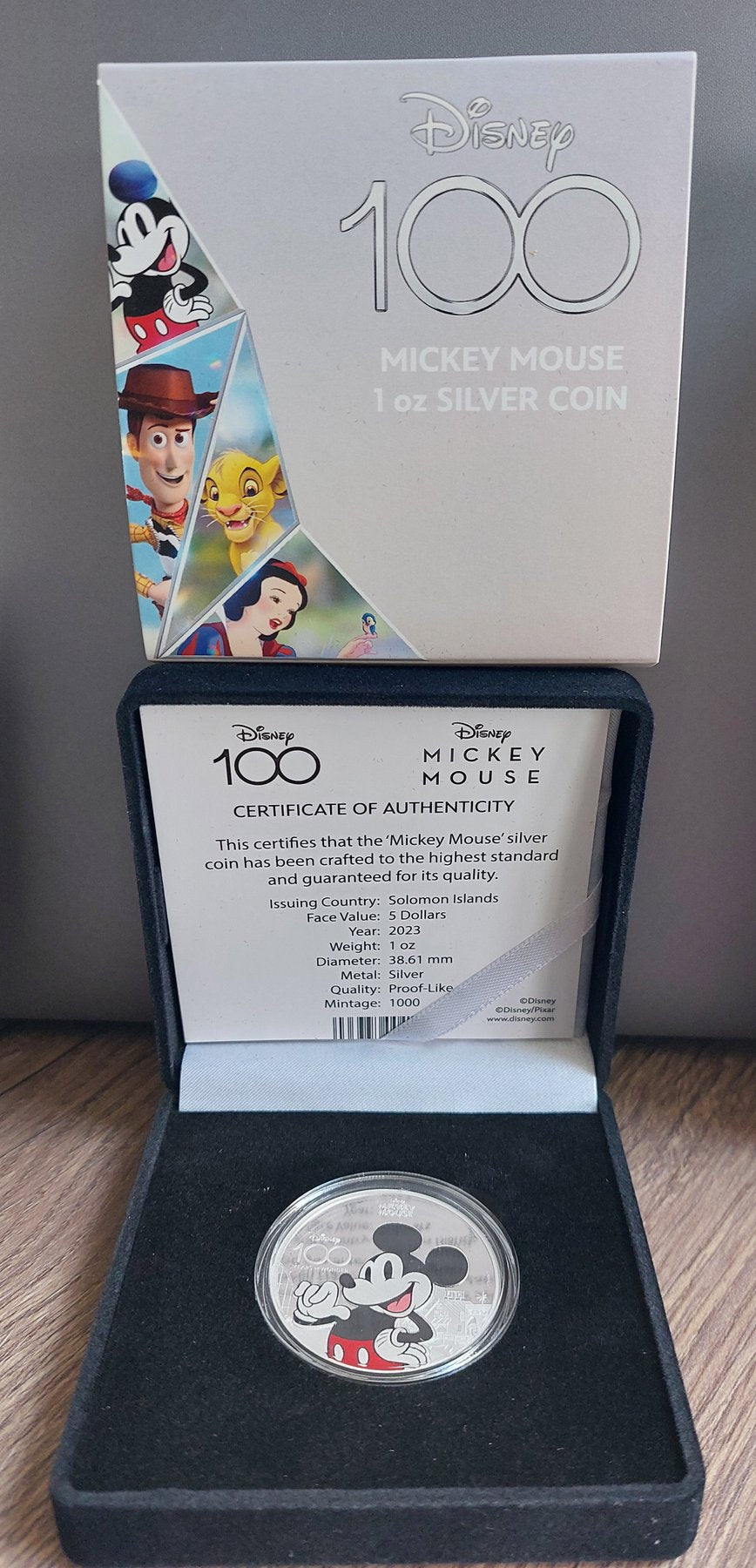 100 Years of Wonder - Mickey Mouse 1 oz