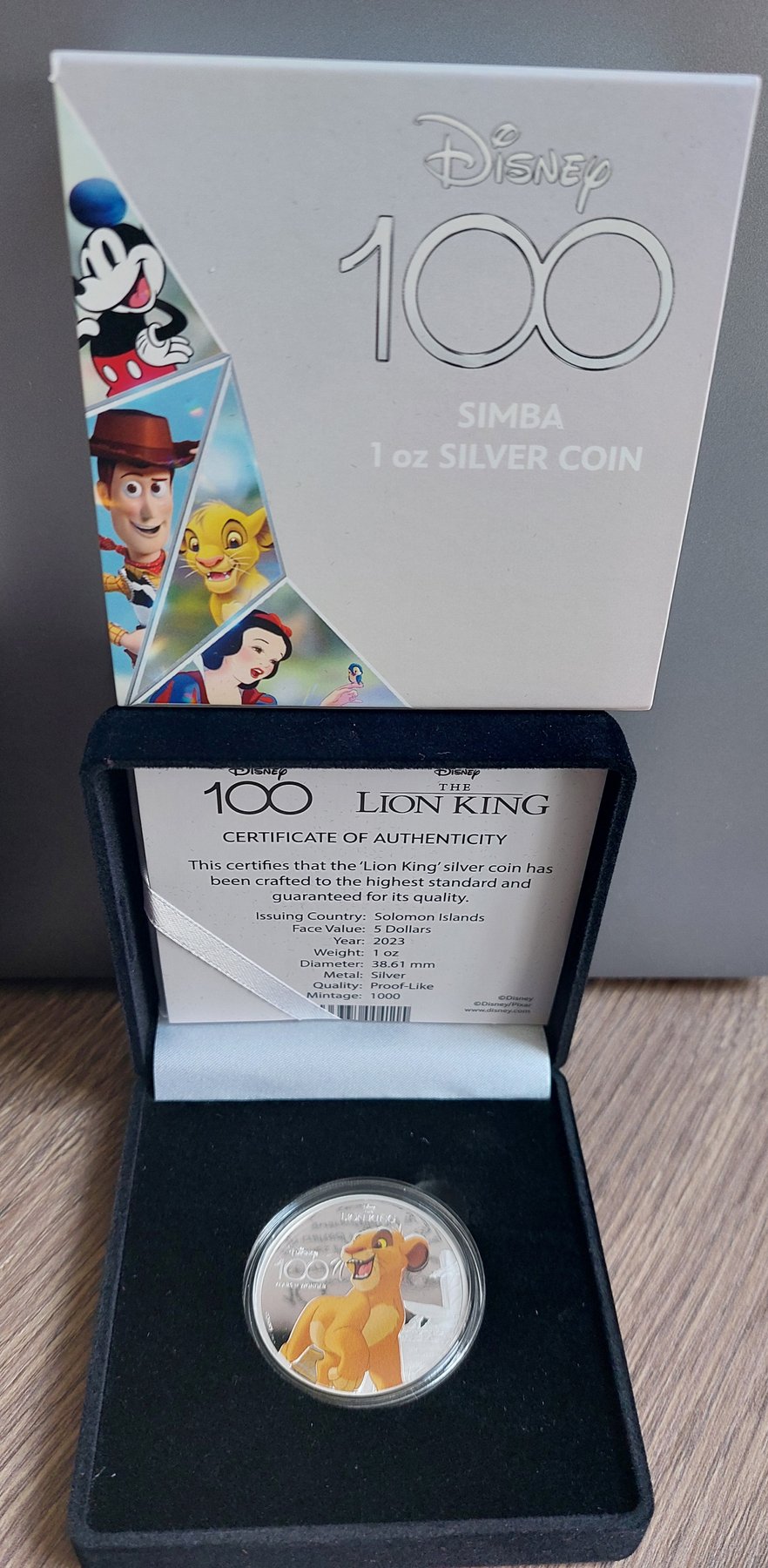 100 years of Wonder Lion King 1 oz