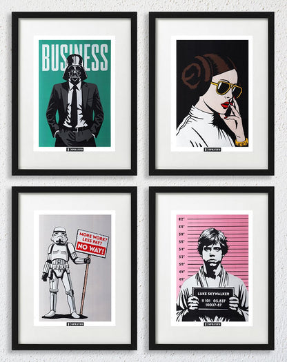 Star Wars Mix Business Vader, Lola Leia, Stormtrooper Strike and Luke Mugshot - Kastellan