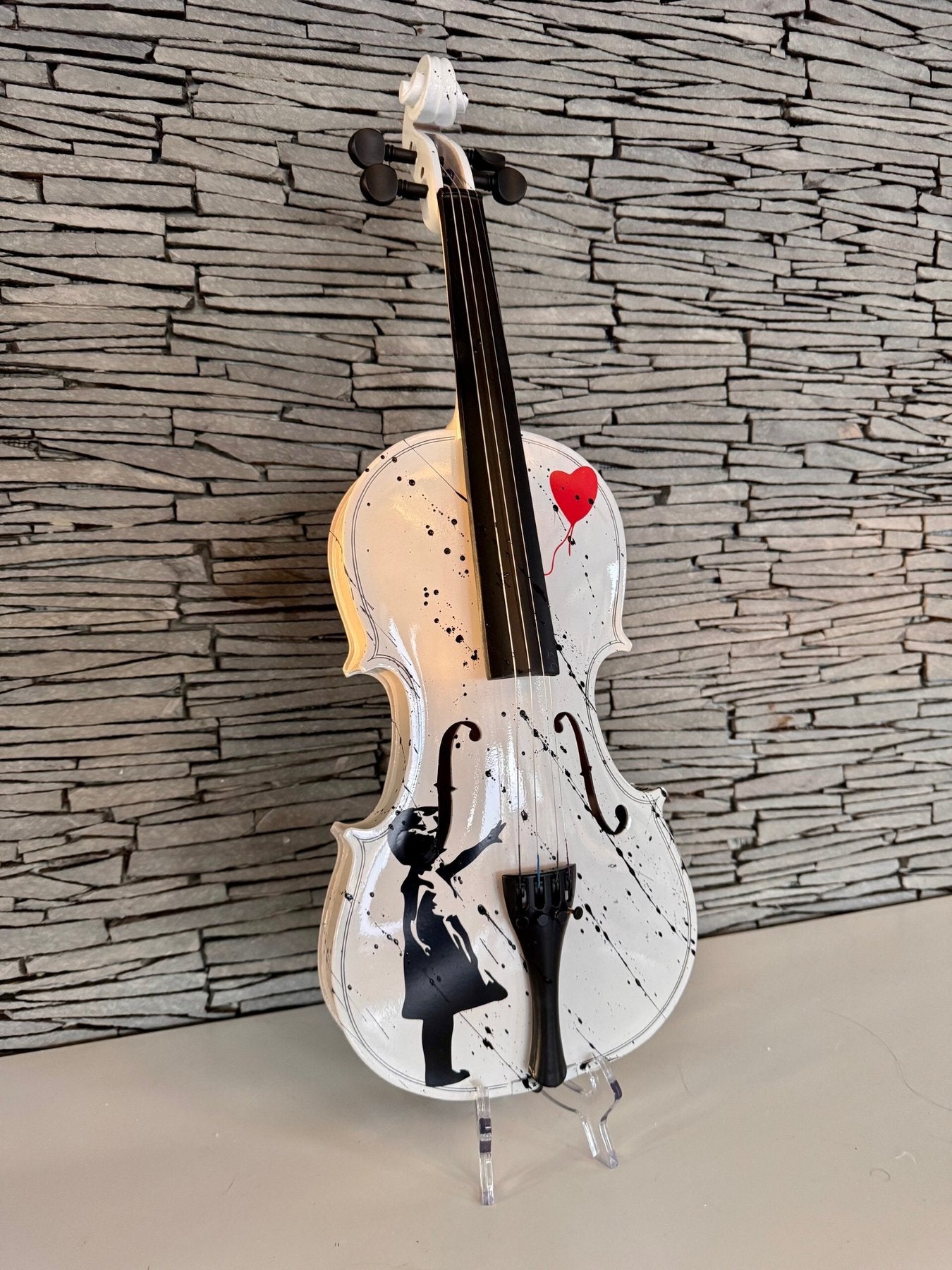 Violin with Balloon Girl by Banksy - LM Arts