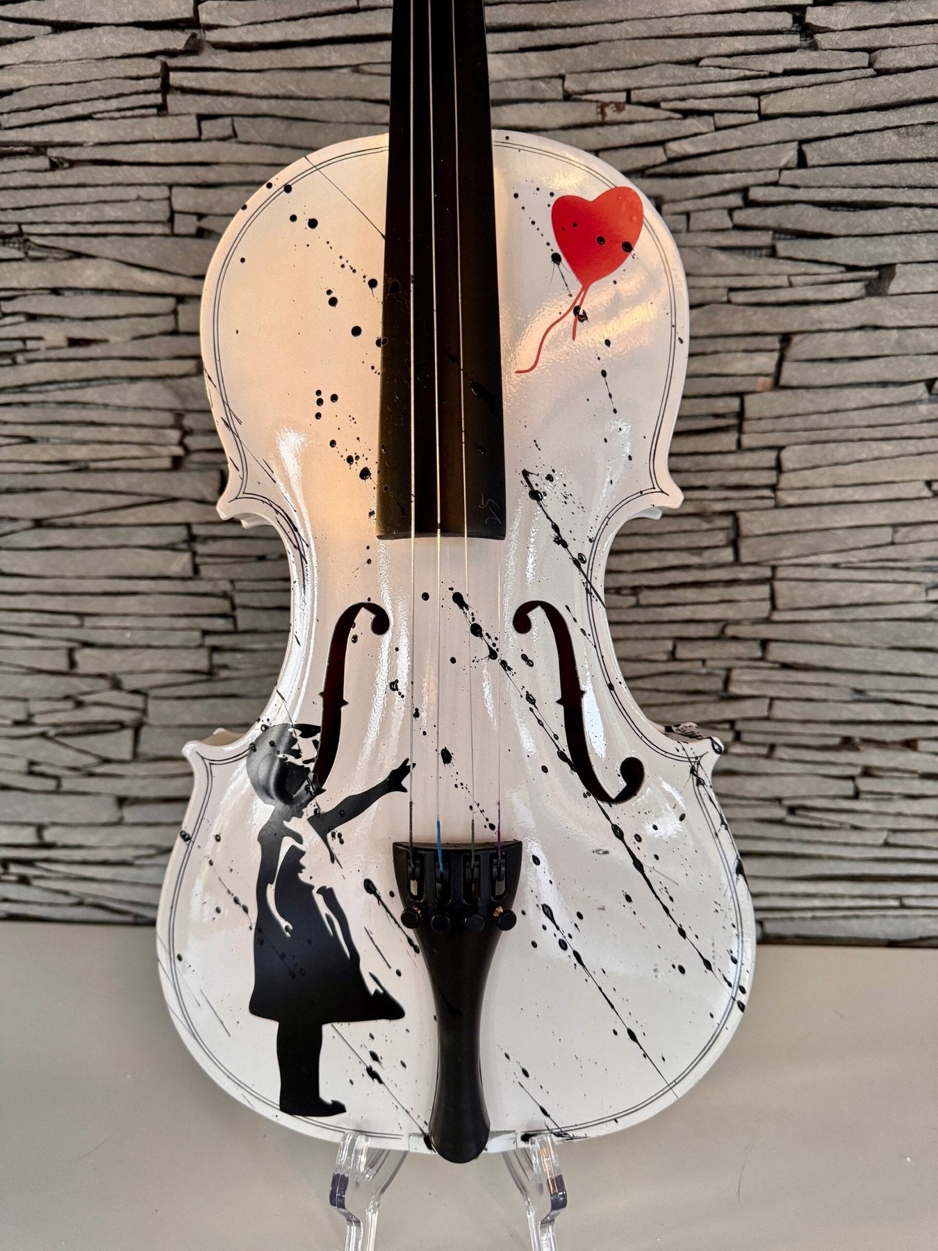 Violin with Balloon Girl by Banksy - LM Arts