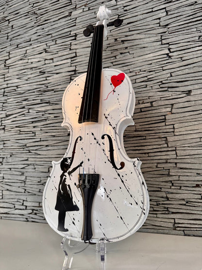 Violin with Balloon Girl by Banksy - LM Arts