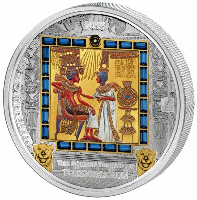 Masterpieces of Art – The Throne of Tutanchamun - 3 oz + 1/4 oz guld