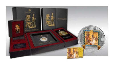 Masterpieces of Art – The Throne of Tutanchamun - 3 oz + 1/4 oz guld