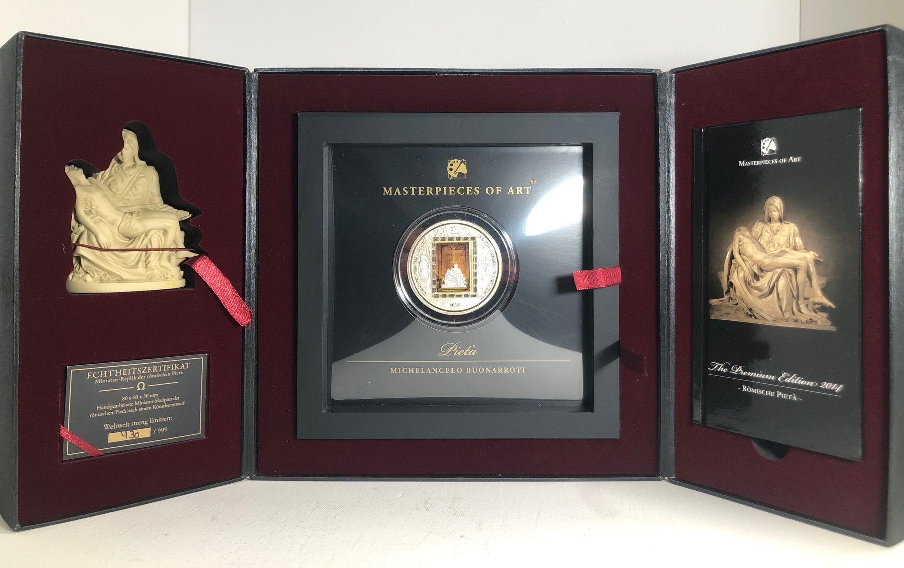 Masterpieces of Art – Michelangelo (26 Swarovski Crystals) - 3 oz + 1/4 oz guld