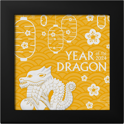Great Dragon Gilded -  Lunar Collection - 1 oz