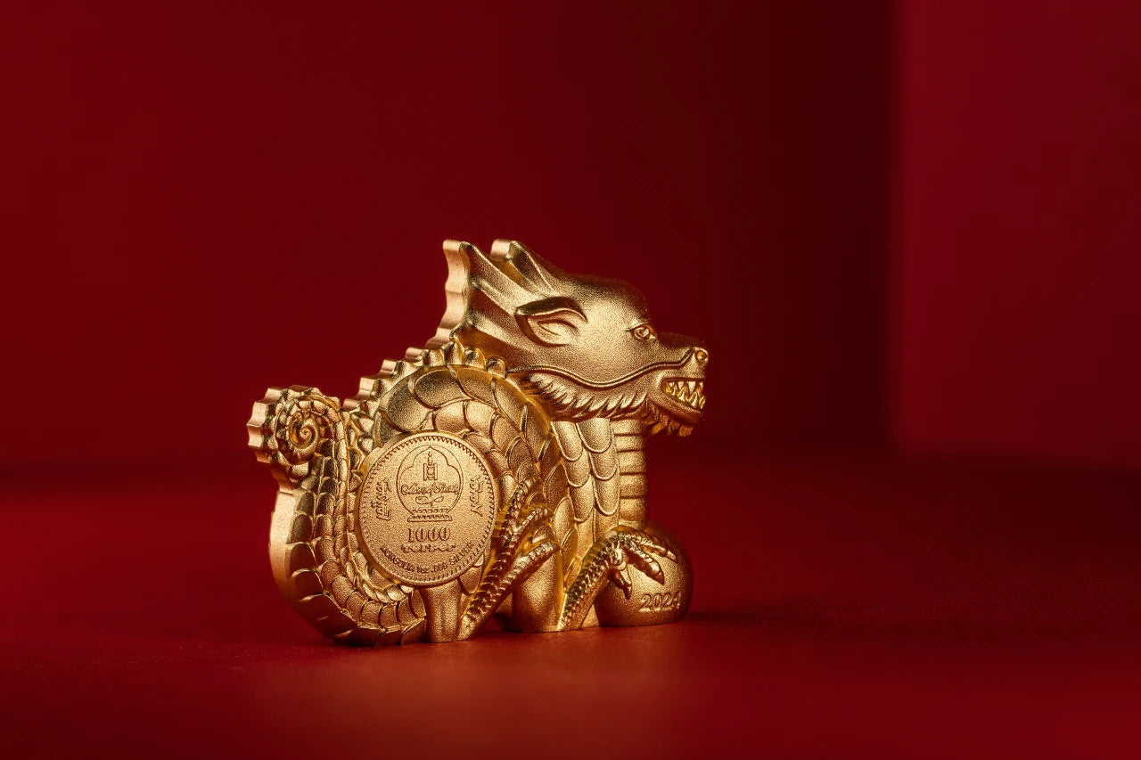 Great Dragon Gilded -  Lunar Collection - 1 oz