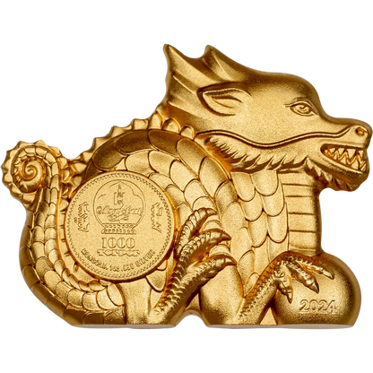 Great Dragon Gilded -  Lunar Collection - 1 oz