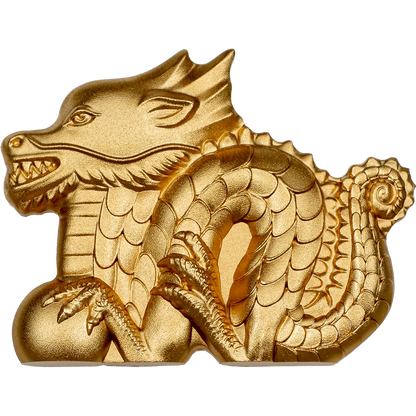 Great Dragon Gilded -  Lunar Collection - 1 oz